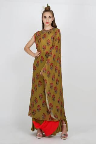 Nikasha Printed Kurta Skirt Set