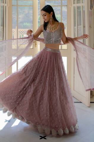 Mishru Embroidered Lehenga Set