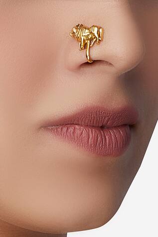 Masaba Gold Plated Cow Nose Pin