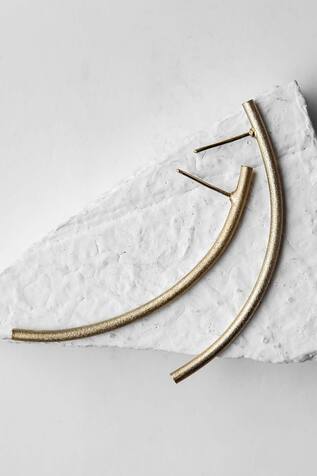 De'anma Hammered Statement Earrings