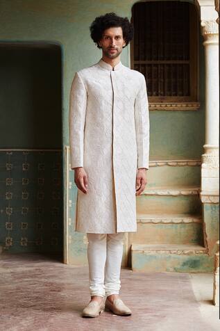 Rahul Mishra Embroidered Sherwani Set