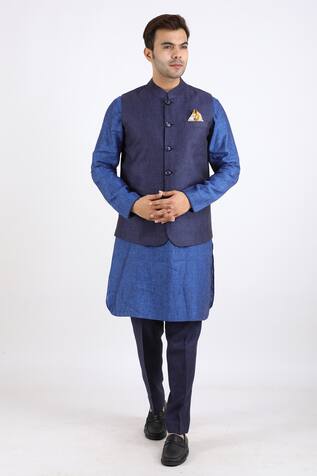 Linen Bloom Linen Nehru Jacket