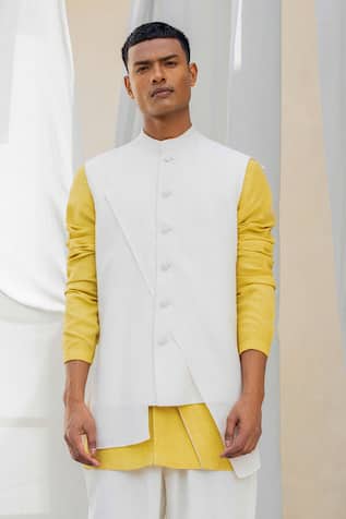 Antar Agni Handwoven Cotton Nehru Jacket