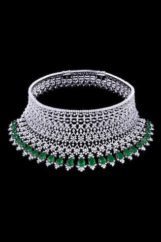 Diosa Jewels  Crystal Choker Necklace