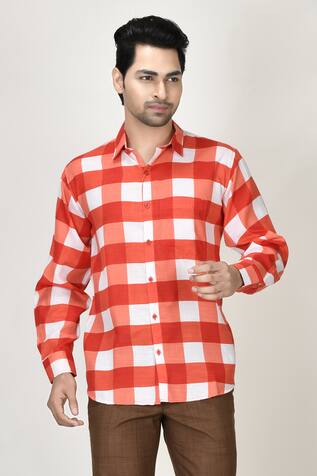 Aryavir Malhotra - Men Checkered Shirt