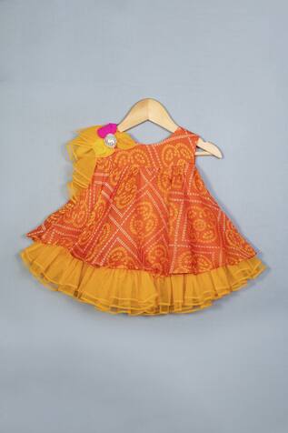 Label Neeti Bandhej Print Dress