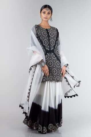 white garara dress