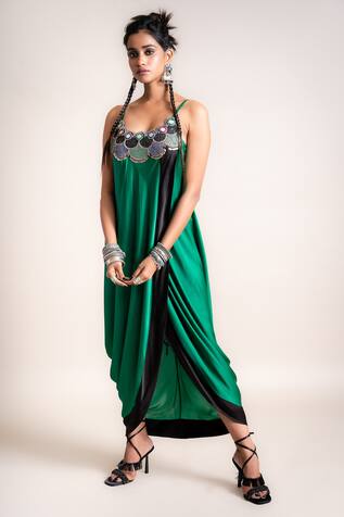 Nupur Kanoi Satin Double Sack Dress