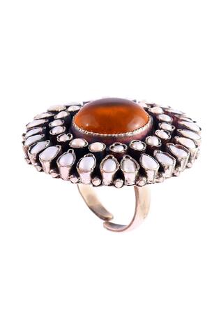 Noor Handcrafted Pearl Embellished Ring