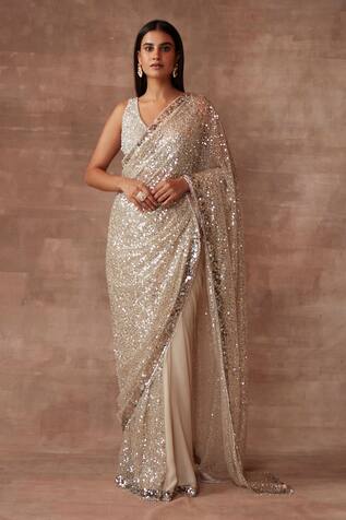 Neeta Lulla Sparkle Sequin Embellished Saree With Blouse