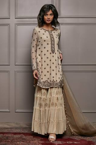 Nandita Thirani Embroidered Kurta & Sharara Set