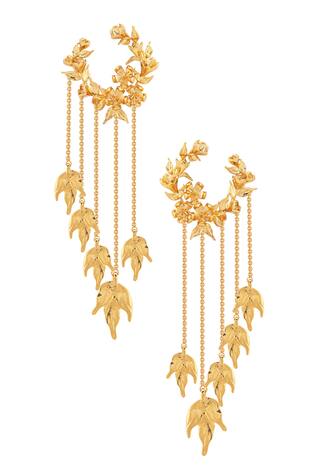 Opalina Soulful Jewellery Handcrafted Chain Tassel Hoop Long Earrings
