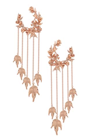 Opalina Soulful Jewellery Handcrafted Chain Tassel Hoop Long Earrings