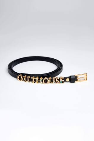 Outhouse Vegan Leather Handcrafted Monogram Belt