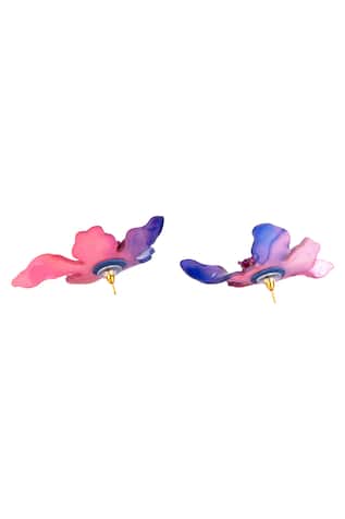 Gaya - Accessories Floral Statement Earrings
