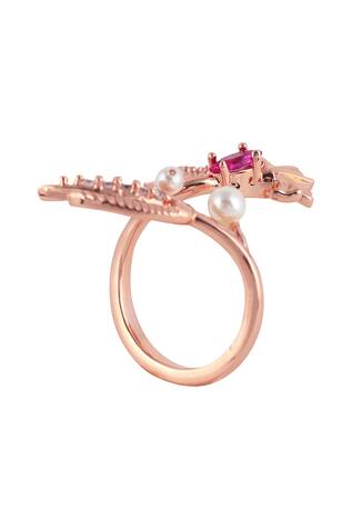Opalina Soulful Jewellery Floral Stone Ring