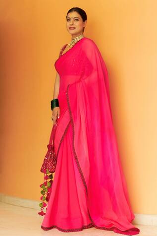Punit Balana Embroidered Saree With Blouse
