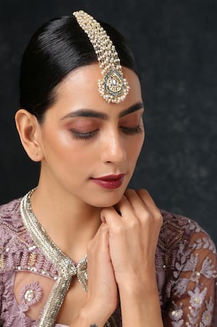 Paisley Pop Meenakari Kundan Maangtikka