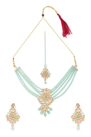 Khwaab by Sanjana Lakhani- Accessories Beaded Necklace Set