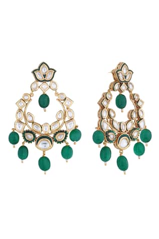 Anayah Jewellery Kundan Pearl Drop Danglers