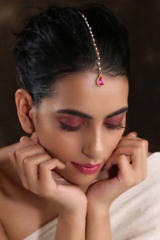Paisley Pop Kundan Teardrop Maangtikka