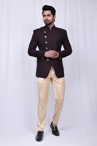 Aryavir Malhotra - Men Jacquard Prince Suit & Pant