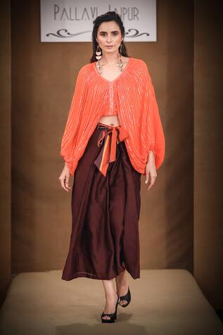 Pallavi Jaipur Sequin Embroidered Top & Pant Set