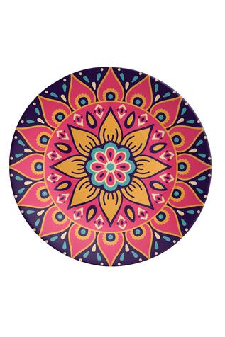 The Quirk India Flower Abstract Decorative Wall Plate