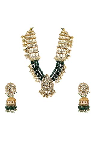 Riana Jewellery Chandbali Pendant Necklace Set