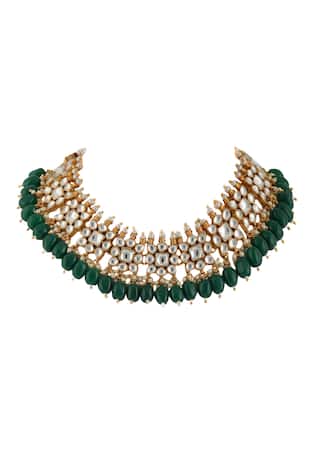 Riana Jewellery  Bead Drop Choker Set