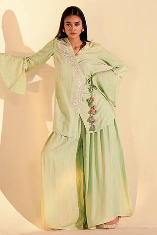 Inej Overlap Top & Sharara Set