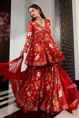 Ridhi Mehra Florian Anarkali Gharara Set