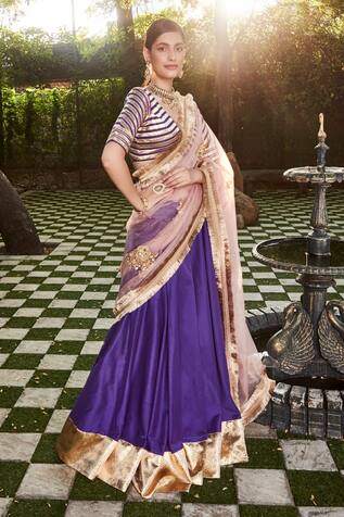 Ranian Gota Embroidered Lehenga Set