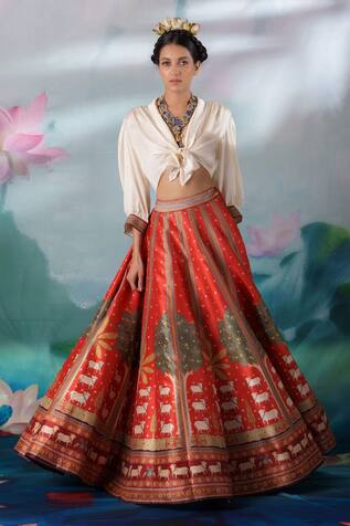 Rajdeep Ranawat Leela Printed Skirt Set