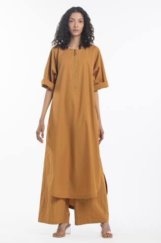 Three A-Line Cotton Kurta