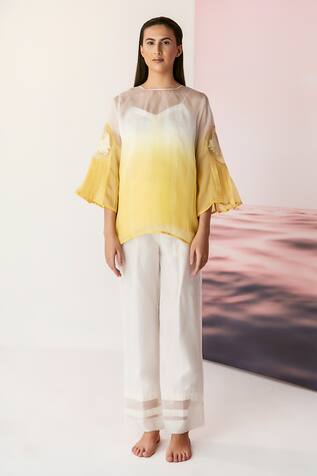 FEBo6 Ombre Organza Top