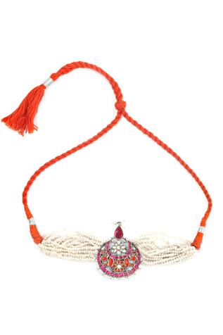 Sangeeta Boochra Stone Embellished Pendant Necklace