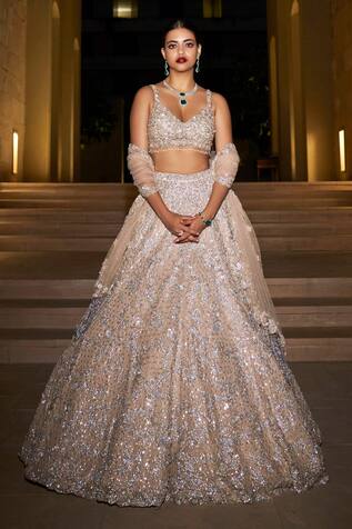 Seema Gujral  Embellished Lehenga Set