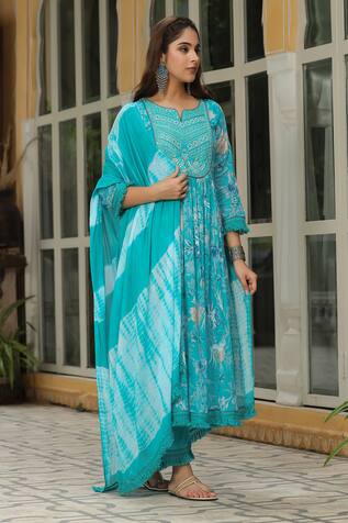 Bairaas Floral Print Kurta Pant Set