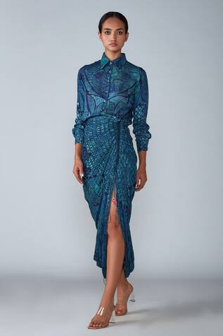 Saaksha & Kinni Abstract Tile Print Shirt