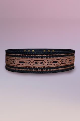 S&N by Shantanu and Nikhil Leather Cutwork Belt