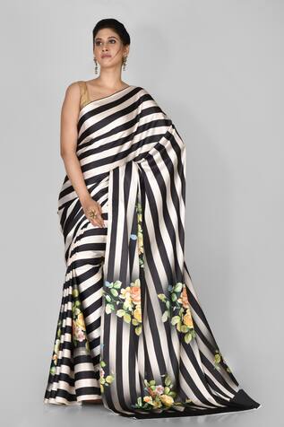 Naintara Bajaj Stripe Print Saree