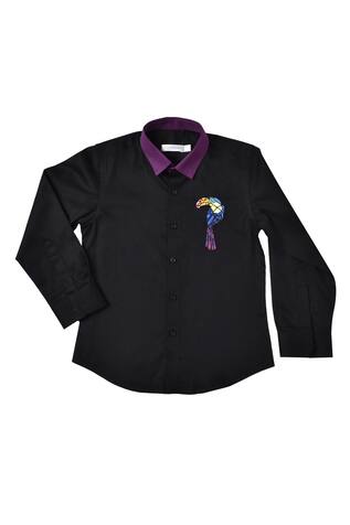 Partykles Placement Embroidered Shirt