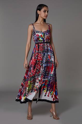 Saaksha & Kinni Abstract Print Summer Dress