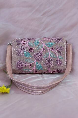 Show Shaa - Accessories Embroidered Clutch with Sling