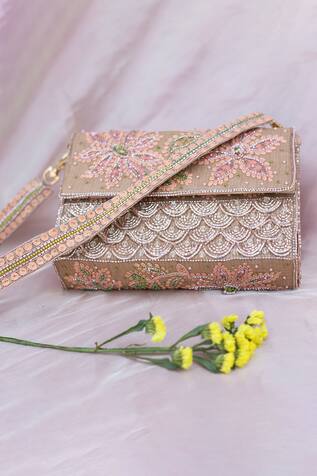 Show Shaa - Accessories Embroidered Clutch with Sling
