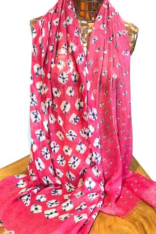 Pashma Cashmere Shibori Print Scarf