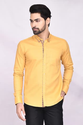 Arihant Rai Sinha - Men Slub Cotton Shirt
