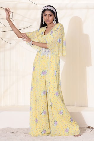 Seema Thukral Floral Print Jumpsuit