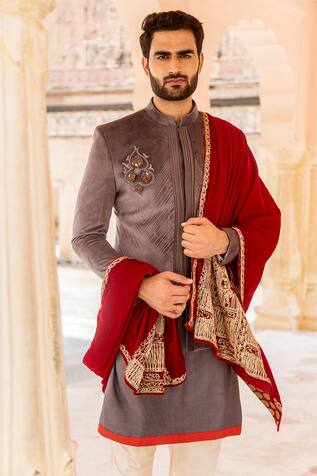 Soniya G Embroidered Jacket & Kurta Set